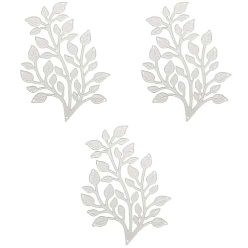 TEHAUX 3St Messerform selber Machen Album-Stanzformen einfaches Design Stanzformen Cutter messser papierbasteln Fotorahmen-Stanzformen Scrapbooking-Stanzformen Kohlenstoffstahl Silver von TEHAUX