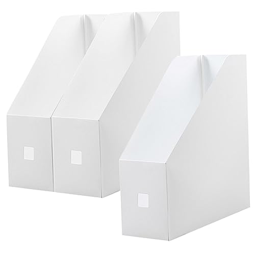 TEHAUX 3er-Box Aufbewahrungsbox Für Aktenregale Aufbewahrungsboxen Zeitschriftenhalter Fürs Büro Zeitungsständer Inhaber Papierhalter Für Schreibtisch Datei Lagerregale Klein Plastik Weiß TEHAUX 3er-Box Aufbewahrungsbox Für Aktenregale Aufbewahrungsboxen Zeitschriftenhalter Fürs Büro Zeitungsständer Inhaber Papierhalter Für Schreibtisch Datei Lagerregale Klein Plastik Weiß von TEHAUX