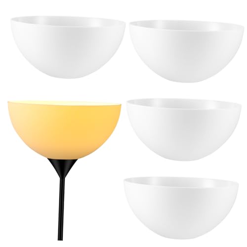 TEHAUX 4 Kunststoff Lampenschirme im Schalen Design Bruchsicher Wiederverwendbar Einfache Montage ohne Werkzeug Passend für Stehleuchten mit Bodenloch Dekorative Lichtabdeckung TEHAUX 4 Kunststoff Lampenschirme im Schalen Design Bruchsicher Wiederverwendbar Einfache Montage ohne Werkzeug Passend für Stehleuchten mit Bodenloch Dekorative Lichtabdeckung von TEHAUX