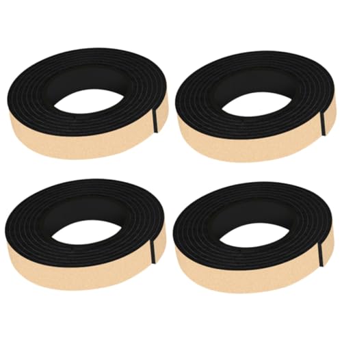 TEHAUX 4 Rollen Möbel Pads Selbstklebend Breit Antirutsch Schutz für Waschmaschinen und Möbel Beine Vibrationsdämpfer Geräuschreduzierend Boden Möbelschoner von TEHAUX