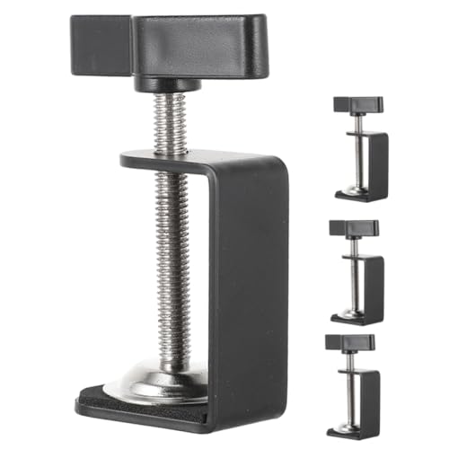 TEHAUX 4 Stck Tischmontage Klemmen Metallbasis Klemmen für Schreibtisch Verstellbare Tischhalterung Praktisch für Zuhause und Büro von TEHAUX