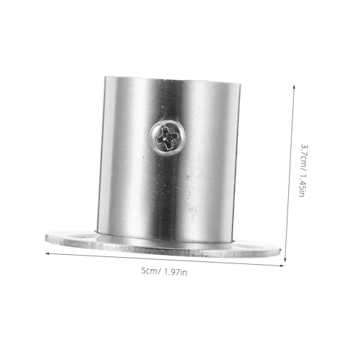 TEHAUX 4 Stück Edelstahl Kleiderstangenhalter mit Hohem Fuß mit Verstellbaren Schrauben und Stiften Vielseitige Flanschhalterung für Gardinen Handtuch Kleiderstangen Einfache Montage TEHAUX 4 Stück Edelstahl Kleiderstangenhalter mit Hohem Fuß mit Verstellbaren Schrauben und Stiften Vielseitige Flanschhalterung für Gardinen Handtuch Kleiderstangen Einfache Montage von TEHAUX