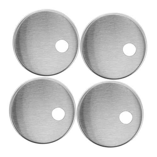 TEHAUX 4 Stück Edelstahl Wc Schrauben Abdeckkappen Teiliges Runde Toilettenbolzen Schutzkappen für Verschiedene Toilettenmodelle Dekorative Schraubenschutzkappen Rostbeständig für TEHAUX 4 Stück Edelstahl Wc Schrauben Abdeckkappen Teiliges Runde Toilettenbolzen Schutzkappen für Verschiedene Toilettenmodelle Dekorative Schraubenschutzkappen Rostbeständig für von TEHAUX