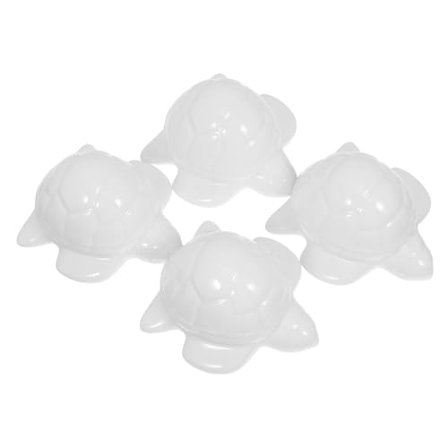 TEHAUX 4 Stück Keramische Wc Schraubenabdeckungen Weiße Meeresschildkröte Dekorative Toilettenschraubenabdeckkappen Elegant Glatte Oberfläche Einfache Montage Langlebige Badezimmer Deko von TEHAUX