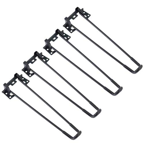 TEHAUX 4 Stück Klappbare Tischbeine Faltbare Hairpin Tischbeine für Möbel Stabil und Platzsparend für Esstische Schreibtische und DIY Projekte von TEHAUX