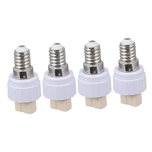 TEHAUX 4 Stück Lampenfassung Adapter Langlebig Installieren Kompatibel mit LED Lampen für Tisch und Deckenleuchten Praktische von TEHAUX