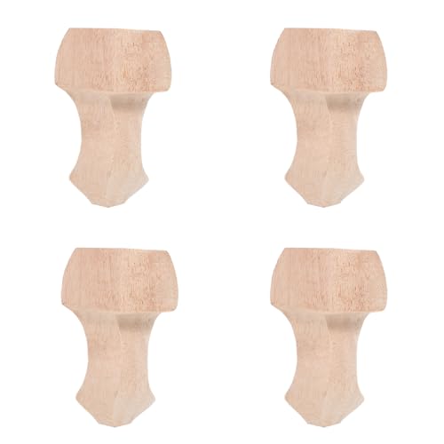 TEHAUX 4 Stück Massive Holz Möbelbeine Robuste Tisch Stuhlfüße aus Gummibaumholz Feuchtigkeitsbeständig Einfache Montage Geeignet für Sofa Schrank Tv möbel Bett Stabil und Pflegeleicht TEHAUX 4 Stück Massive Holz Möbelbeine Robuste Tisch Stuhlfüße aus Gummibaumholz Feuchtigkeitsbeständig Einfache Montage Geeignet für Sofa Schrank Tv möbel Bett Stabil und Pflegeleicht von TEHAUX