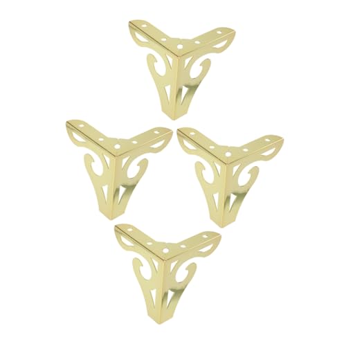 TEHAUX 4 Stück Metallmöbelfüße Hohe Hohl Gestaltete Sofa Bücherregalbeine aus Robustem Eisen Einfache Montage Stabile Möbelfüße zur Möbelerhöhung und Langlebigen Unterstützung von TEHAUX