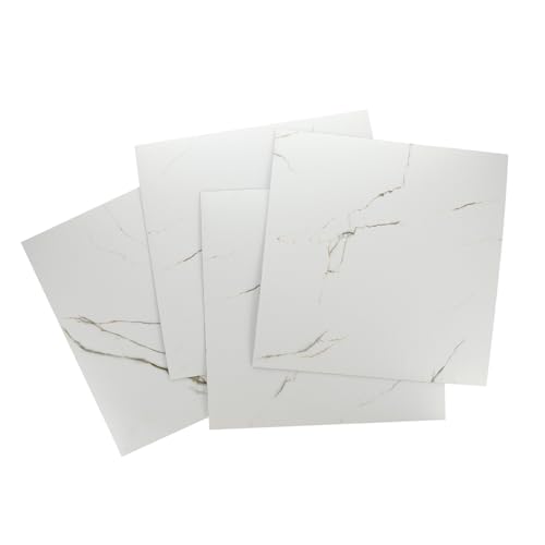 TEHAUX 4 Stück Selbstklebender Bodenbelag Marmor Fliesenaufkleber Rutschfest PVC Bodenaufkleber für Küche Wohnzimmer Schlafzimmer TEHAUX 4 Stück Selbstklebender Bodenbelag Marmor Fliesenaufkleber Rutschfest PVC Bodenaufkleber für Küche Wohnzimmer Schlafzimmer von TEHAUX
