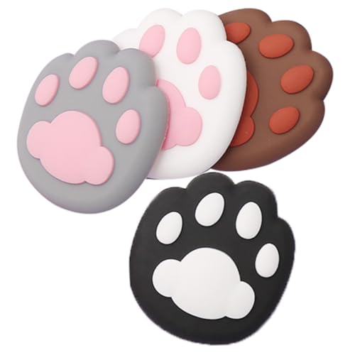 TEHAUX 4 Stück Silikon Türstopper Katzenpfote Wand Türgriffschutz Design Selbstklebend Kratzschutz Dellevermeidung Weicher Türknaufpuffer für Leisen Schutz im Zuhause TEHAUX 4 Stück Silikon Türstopper Katzenpfote Wand Türgriffschutz Design Selbstklebend Kratzschutz Dellevermeidung Weicher Türknaufpuffer für Leisen Schutz im Zuhause von TEHAUX