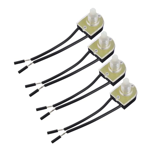 TEHAUX 4 Stück Teiliges Drehschalter für Wandlampen Robuste Kupfer plastik materialien Einfache Montage Kompakte Deckenlicht schalter Praktisches Bedienknopf design Silberfarben TEHAUX 4 Stück Teiliges Drehschalter für Wandlampen Robuste Kupfer plastik materialien Einfache Montage Kompakte Deckenlicht schalter Praktisches Bedienknopf design Silberfarben von TEHAUX