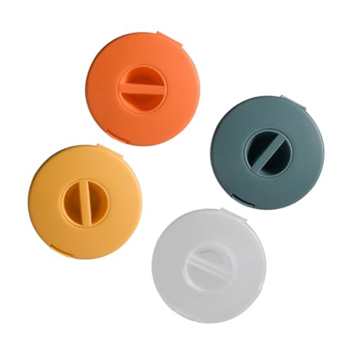 TEHAUX 4 Stück Teiliges Kabelaufwickler Rund Transparent Blau Orange Gelb Kompakte Kabelaufbewahrungsbox für USB Kopfhörerkabel Platzsparend Robust für Büro und Zuhause TEHAUX 4 Stück Teiliges Kabelaufwickler Rund Transparent Blau Orange Gelb Kompakte Kabelaufbewahrungsbox für USB Kopfhörerkabel Platzsparend Robust für Büro und Zuhause von TEHAUX