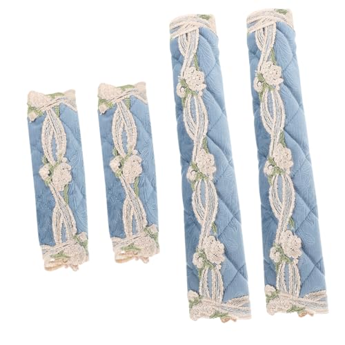 TEHAUX 4 Stück Teiliges Kühlschrankgriffschutz Rutschfest Öl Wasserabweisend Langlebiger Stoff Passend für Küchengeräte mit Langen Griffen Elegantes Design Einfache Installation Blauer TEHAUX 4 Stück Teiliges Kühlschrankgriffschutz Rutschfest Öl Wasserabweisend Langlebiger Stoff Passend für Küchengeräte mit Langen Griffen Elegantes Design Einfache Installation Blauer von TEHAUX