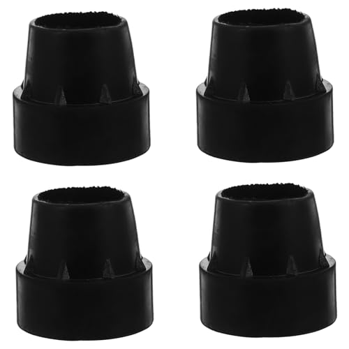 TEHAUX 4 Stück Teiliges Rutschfeste Gummi Beinkappen für Trampolin Beine und Möbel Füße Verschleißfest Einfach zu Montieren Verbessert Stabilität und Schützt Boden bei Innen Außenbereich von TEHAUX