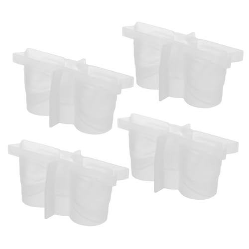 TEHAUX 4 Stück Teiliges Silikon-kerzenhalter-formset mit Realistischem Wiederverwendbar für DIY Epoxidharz Duftkerzenherstellung Einfach zu Verwenden für Anfänger und Bastler von TEHAUX