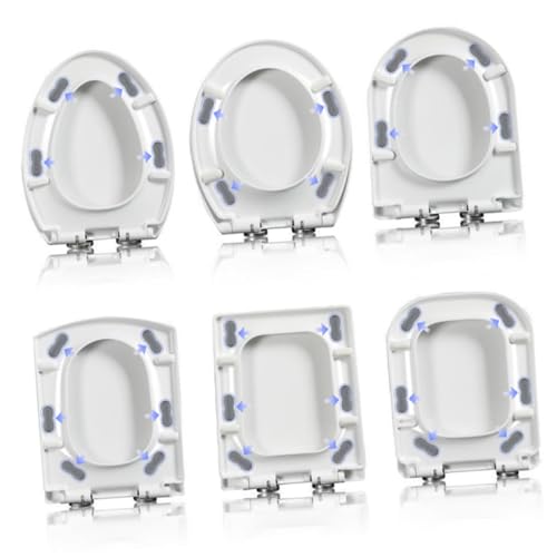 TEHAUX 4 Stück Teiliges Toilettensitz Dämpfer Geräuschdämpfend Erhöhte Dämpfung Passend Langlebig Schützt Toilettensitz Einfache Montage für Badezimmer TEHAUX 4 Stück Teiliges Toilettensitz Dämpfer Geräuschdämpfend Erhöhte Dämpfung Passend Langlebig Schützt Toilettensitz Einfache Montage für Badezimmer von TEHAUX