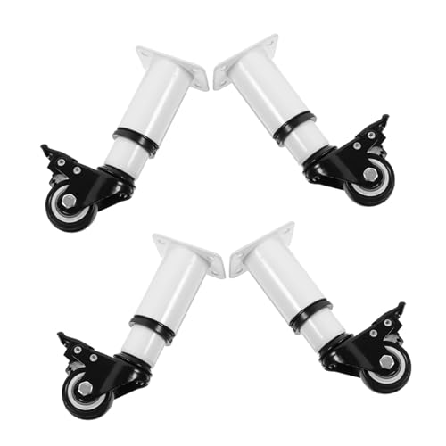 TEHAUX 4 Stück Teiliges Verstellbares Metall Möbelfuß mit Höhenverstellbare Füße für Schrank Sofa Bett und Couchtisch Robuste Möbelbeine aus Langlebigem Material Einfache Montage Weiß TEHAUX 4 Stück Teiliges Verstellbares Metall Möbelfuß mit Höhenverstellbare Füße für Schrank Sofa Bett und Couchtisch Robuste Möbelbeine aus Langlebigem Material Einfache Montage Weiß von TEHAUX