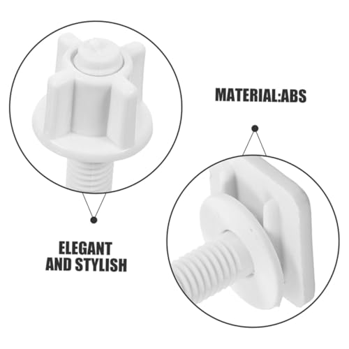 TEHAUX 4 Stück Teiliges Wc Sitz Befestigungsset aus Langlebigem Abs Kunststoff Elegante Toilettensitz Schrauben mit Muttern und Unterlegscheiben Sicheres Montieren Stilvolles TEHAUX 4 Stück Teiliges Wc Sitz Befestigungsset aus Langlebigem Abs Kunststoff Elegante Toilettensitz Schrauben mit Muttern und Unterlegscheiben Sicheres Montieren Stilvolles von TEHAUX