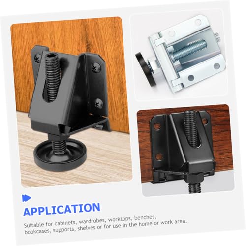 TEHAUX 4 Stück Verstellbare Möbel Nivellierfüße aus Gehärtetem Kaltwalzstahl Teiliges für Schränke Tische Ablagen bis Höhenanpassung Robust und Langlebig Inklusive Schrauben und Werkzeug TEHAUX 4 Stück Verstellbare Möbel Nivellierfüße aus Gehärtetem Kaltwalzstahl Teiliges für Schränke Tische Ablagen bis Höhenanpassung Robust und Langlebig Inklusive Schrauben und Werkzeug von TEHAUX