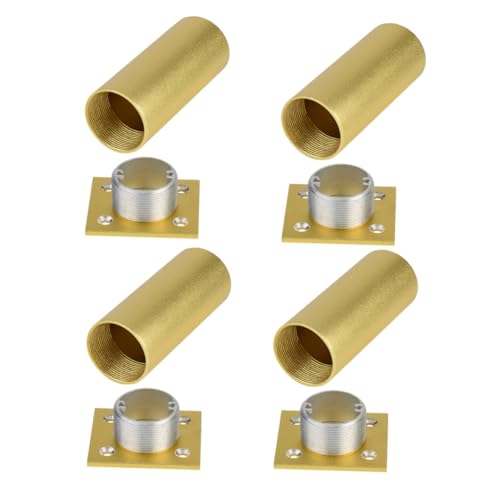 TEHAUX 4 Stück Verstellbare Möbelbeine aus Dickem Aluminiumlegierung Stabile Sofa Couchtischfüße Vielseitige Runde Metallstützen für Schrank und Tv möbel TEHAUX 4 Stück Verstellbare Möbelbeine aus Dickem Aluminiumlegierung Stabile Sofa Couchtischfüße Vielseitige Runde Metallstützen für Schrank und Tv möbel von TEHAUX