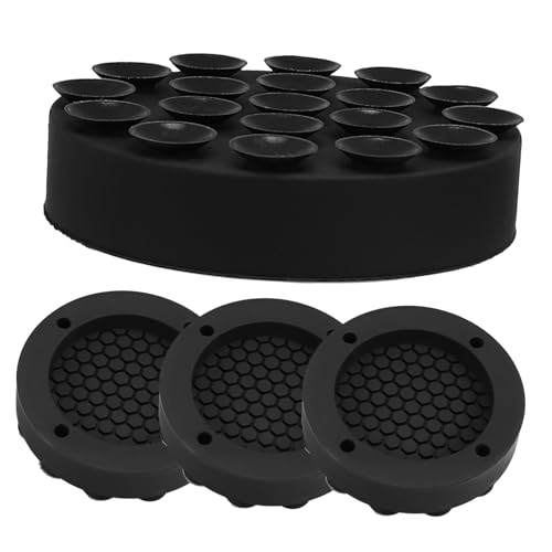 TEHAUX 4 Stück Waschmaschinen Pads Antivibrationsfüße für Waschmaschinen und Trockner rutschfest und Stabilisierend Einfache Installation Schwarz für Sicheren Halt und Bodenschutz TEHAUX 4 Stück Waschmaschinen Pads Antivibrationsfüße für Waschmaschinen und Trockner rutschfest und Stabilisierend Einfache Installation Schwarz für Sicheren Halt und Bodenschutz von TEHAUX