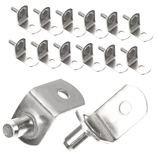 TEHAUX 40 Stück Teiliges Regalhalter Vernickelt aus Kaltgewalztem Stahl Stabile Einlegebodenhalter für Schränke Bücherregale Vitrinen Robuste Metallverbinder mit Hoher Tragkraft Einfache TEHAUX 40 Stück Teiliges Regalhalter Vernickelt aus Kaltgewalztem Stahl Stabile Einlegebodenhalter für Schränke Bücherregale Vitrinen Robuste Metallverbinder mit Hoher Tragkraft Einfache von TEHAUX
