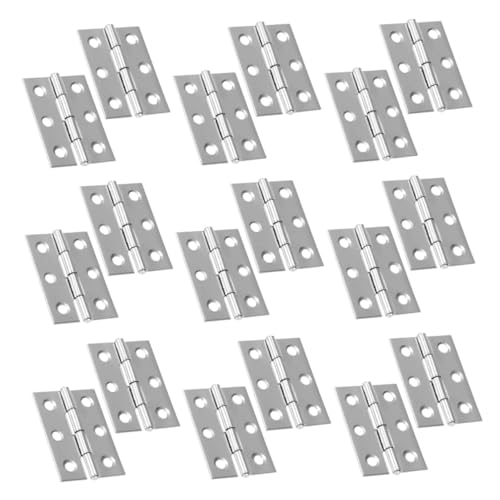 TEHAUX 45 Stück Teiliges Edelstahl Schrankmöbelscharniere Abnehmbare Rostfreie Tür Klappenscharniere für Schränke Fenster Schuhschränke und Möbelmontage TEHAUX 45 Stück Teiliges Edelstahl Schrankmöbelscharniere Abnehmbare Rostfreie Tür Klappenscharniere für Schränke Fenster Schuhschränke und Möbelmontage von TEHAUX