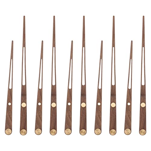 TEHAUX 5 Stück Holz Uhrzeiger Teilig DIY Uhrwerk Zubehör für Wanduhr Kompatibel mit Zifferblatt Langlebig und Leicht für Kreative Uhrenprojekte von TEHAUX