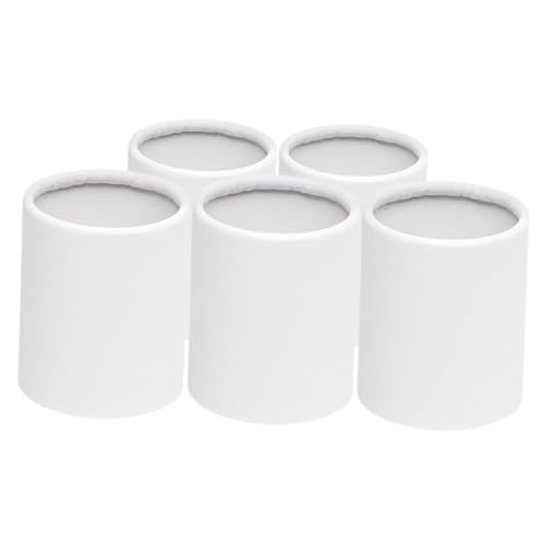 TEHAUX 5 Stück Mini Runde Blumenboxen aus Papierkarton Tragbare Blumen Eimer mit Belüftung Verpackung für Frische Blumenarrangements bei Outdoor Events und Heimdekor TEHAUX 5 Stück Mini Runde Blumenboxen aus Papierkarton Tragbare Blumen Eimer mit Belüftung Verpackung für Frische Blumenarrangements bei Outdoor Events und Heimdekor von TEHAUX