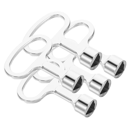 TEHAUX 5 Stück Teiliges Dreikantschlüssel aus Langlebiger Aluminiumlegierung Vielseitig Einsetzbar für Schaltschrank Verteilerdosen Ventile und Elektrokästen Kompakt und Handlich für von TEHAUX