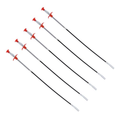 TEHAUX 5 Stück Teiliges Edelstahl Rohrreinigungsset mit Flexiblem Greifclip Abflussreiniger für Bad Küche Waschbecken Einfach zu Bedienen Langlebig und Vielseitig für Haar TEHAUX 5 Stück Teiliges Edelstahl Rohrreinigungsset mit Flexiblem Greifclip Abflussreiniger für Bad Küche Waschbecken Einfach zu Bedienen Langlebig und Vielseitig für Haar von TEHAUX