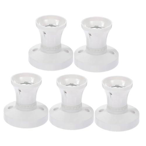 TEHAUX 5 Stück Teiliges Lampenfassungs Deckenleuchten Adapter aus Weißem Einfache Installation Sicherer Lampenhalter für Wohnzimmer Küche Büro und Gastronomie TEHAUX 5 Stück Teiliges Lampenfassungs Deckenleuchten Adapter aus Weißem Einfache Installation Sicherer Lampenhalter für Wohnzimmer Küche Büro und Gastronomie von TEHAUX