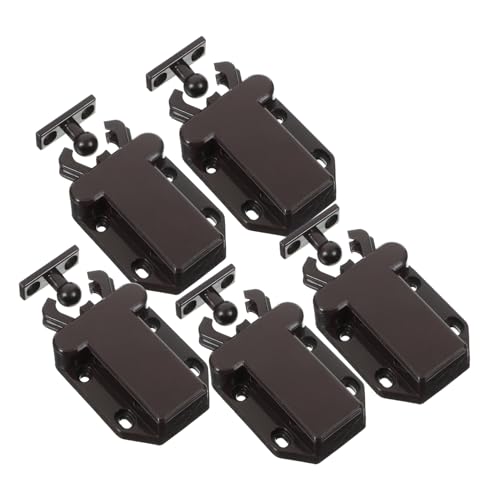 TEHAUX 5 Stück Teiliges Push to open Schrankschnappverschluss Automatische Rückstellung Robuster Druckschnäpper für Küchen Schlafzimmerschränke Sicherer Selbstverriegelnder Türöffner in von TEHAUX
