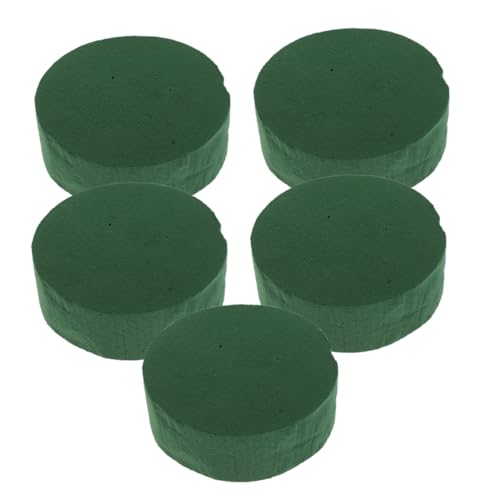 TEHAUX 5 Stück Teiliges Rundes Grüner Nasssteckschaumblock Stark Wasserabsorbierend Vielseitig Zuschneidbar für DIY Blumenarrangements bei Hochzeit Geburtstag Party TEHAUX 5 Stück Teiliges Rundes Grüner Nasssteckschaumblock Stark Wasserabsorbierend Vielseitig Zuschneidbar für DIY Blumenarrangements bei Hochzeit Geburtstag Party von TEHAUX