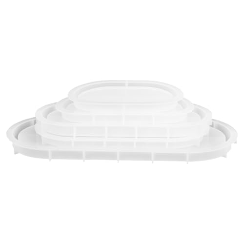 TEHAUX 5 Stück Teiliges Silikon Resin Formen Oval mit Kante Flexibel und Einfach zu Entformen Vielseitig als Schmuckhalter oder Dekotablett für DIY Epoxidharz Gießprojekte Bastelzubehör TEHAUX 5 Stück Teiliges Silikon Resin Formen Oval mit Kante Flexibel und Einfach zu Entformen Vielseitig als Schmuckhalter oder Dekotablett für DIY Epoxidharz Gießprojekte Bastelzubehör von TEHAUX