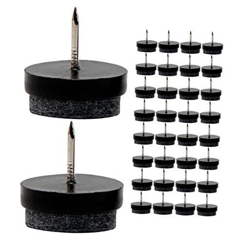 TEHAUX 50 Stück Möbel Filzgleiter Schwarz Kratzschutz für Stuhlbeine Möbelgleiter aus Kunststoff mit Filz rutschfeste Möbelgleiter für Tische Schränke Sofas Geräuschreduzierend und TEHAUX 50 Stück Möbel Filzgleiter Schwarz Kratzschutz für Stuhlbeine Möbelgleiter aus Kunststoff mit Filz rutschfeste Möbelgleiter für Tische Schränke Sofas Geräuschreduzierend und von TEHAUX