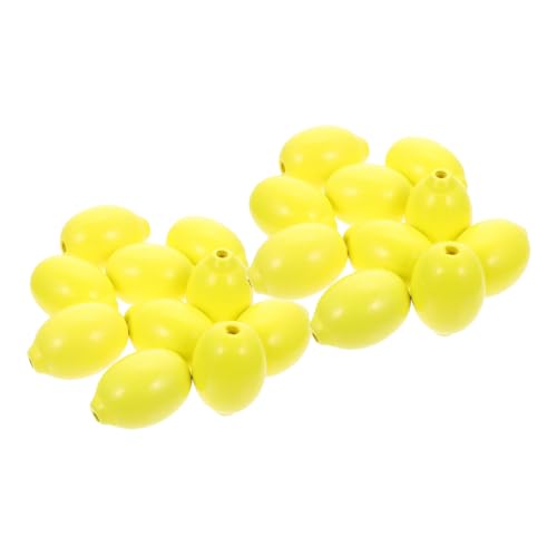 TEHAUX 50 Stück Perlen Aus Zitronenholz Zitronenscheiben Zitrusfrüchte Entsafter Wiederverwendbar Gefälschte Zitrone Obstkorb Kernstück Fälschung Aufkleber Kalk Thematisiert Paket Yellow TEHAUX 50 Stück Perlen Aus Zitronenholz Zitronenscheiben Zitrusfrüchte Entsafter Wiederverwendbar Gefälschte Zitrone Obstkorb Kernstück Fälschung Aufkleber Kalk Thematisiert Paket Yellow von TEHAUX