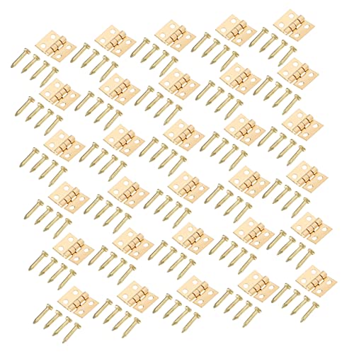 TEHAUX 50 Stück Teiliges Gelbes Scharnier mit Nägeln Möbel und Schmuckbox Scharnier für Klapptüren Langlebig Vielseitig für Vintage Holzboxen und Werkzeugkästen TEHAUX 50 Stück Teiliges Gelbes Scharnier mit Nägeln Möbel und Schmuckbox Scharnier für Klapptüren Langlebig Vielseitig für Vintage Holzboxen und Werkzeugkästen von TEHAUX