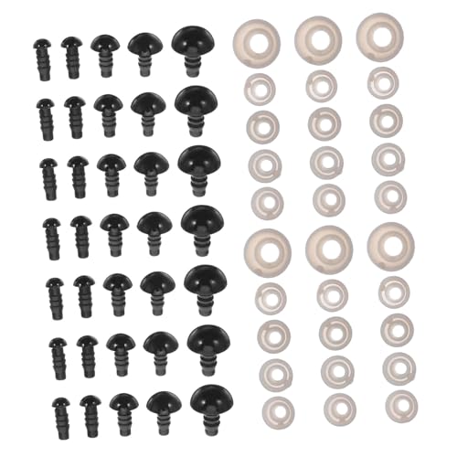 TEHAUX 500stücke Puppenaugen Aus Kunststoff Zum Basteln Sicherheitsaugen Für Stofftiere Bären Und Puppen Mit Unterlegscheiben Für Einfache Installation Und Aufbewahrung TEHAUX 500stücke Puppenaugen Aus Kunststoff Zum Basteln Sicherheitsaugen Für Stofftiere Bären Und Puppen Mit Unterlegscheiben Für Einfache Installation Und Aufbewahrung von TEHAUX