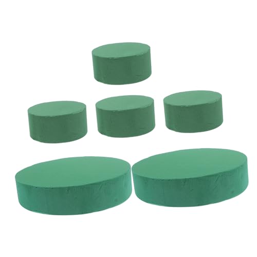 TEHAUX 6stücke Runder Grüner Blumenschaumblock Für Und Trockenblumenarrangements Floristenbedarf Partydekoration Und Inneneinrichtung Schnell Wasserabsorbierend Und Leicht Formbar TEHAUX 6stücke Runder Grüner Blumenschaumblock Für Und Trockenblumenarrangements Floristenbedarf Partydekoration Und Inneneinrichtung Schnell Wasserabsorbierend Und Leicht Formbar von TEHAUX