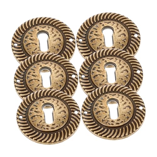 TEHAUX 6 Stück Schlüsselrahmendekoration Stück Hardware-Möbeldekoration Vintage-Dekoration Schlüssellochabdeckungen für Kommoden dekorative Schlüssellochabdeckung Zinklegierung Kaffee TEHAUX 6 Stück Schlüsselrahmendekoration Stück Hardware-Möbeldekoration Vintage-Dekoration Schlüssellochabdeckungen für Kommoden dekorative Schlüssellochabdeckung Zinklegierung Kaffee von TEHAUX