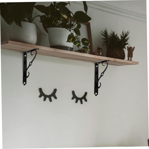 TEHAUX 6 Stück Schwarze Wandregalhalterung Dreieck Winkel Regalträger aus Robustem Eisen für Stabile Regalbefestigung und Vielseitige Nutzung TEHAUX 6 Stück Schwarze Wandregalhalterung Dreieck Winkel Regalträger aus Robustem Eisen für Stabile Regalbefestigung und Vielseitige Nutzung von TEHAUX