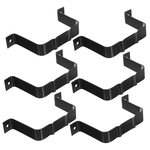 TEHAUX 6 Stück Teiliges Aluminium-legierungs Fallrohrhalter mit Positionierer Wetterfeste Regenrinnen-adapter für Einfache Montage Stabile Ausrichtung Vielseitig Einsetzbar für Wohn von TEHAUX