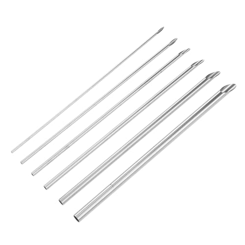 TEHAUX 6 Stück Teiliges Edelstahl Rund-lochstanzer Keramik DIY Präzise Handwerkzeuge zum Stanzen von Löchern Kompakt Leicht für Teekannen und Töpferarbeiten von TEHAUX