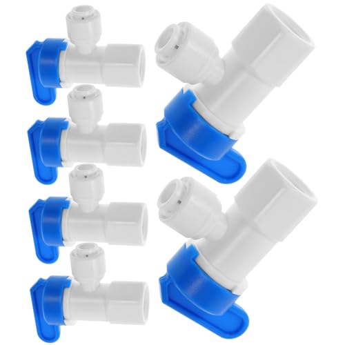 TEHAUX 6 Stück Teiliges Kugelhahn Kunststoff für Wasseraufbereitung und Bewässerung Hochdurchfluss Absperrventil Einfache Montage Kompatibel mit Druckbehältern und Wassersystemen TEHAUX 6 Stück Teiliges Kugelhahn Kunststoff für Wasseraufbereitung und Bewässerung Hochdurchfluss Absperrventil Einfache Montage Kompatibel mit Druckbehältern und Wassersystemen von TEHAUX