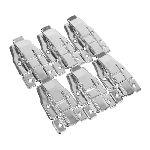 TEHAUX 6 Stück Teiliges Retro hasp verschluss mit Schnappfunktion und Schrauben Entenschnabel design Robustes Metall für Schmuckkästchen Werkzeugkiste Holzkiste Geeignet für Neue von TEHAUX