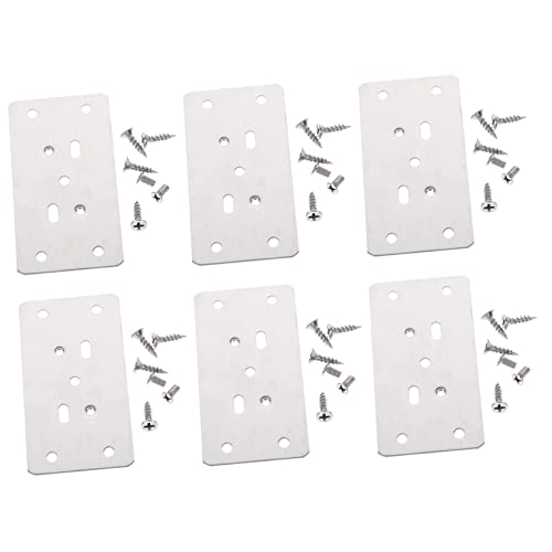 TEHAUX 6 Stück Teiliges Scharnier Reparaturset für Möbel Robuste Fixierplatten für Schranktüren Installieren Schrauben für Küchenschränke und Möbelreparaturen TEHAUX 6 Stück Teiliges Scharnier Reparaturset für Möbel Robuste Fixierplatten für Schranktüren Installieren Schrauben für Küchenschränke und Möbelreparaturen von TEHAUX