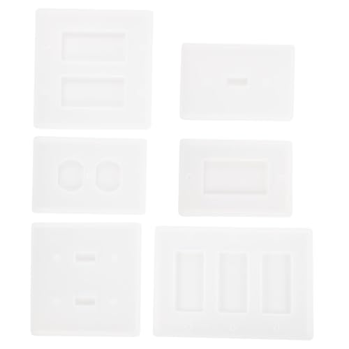 TEHAUX 6 Stück Teiliges Silikonform Epoxidharz Steckdosen schalter DIY Basteln Langlebige Gießform mit Mehreren Motiven für Kreative Ornamente und Erwachsene Ungiftig und Robust TEHAUX 6 Stück Teiliges Silikonform Epoxidharz Steckdosen schalter DIY Basteln Langlebige Gießform mit Mehreren Motiven für Kreative Ornamente und Erwachsene Ungiftig und Robust von TEHAUX