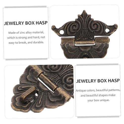 TEHAUX 6 Stück Teiliges Vintage Boxverschluss Zinklegierung Antike Holzbox schnappverschlüsse Robuste und Rostfreie Kastenschlösser Einfache Montage für Schmuck Geschenkboxen TEHAUX 6 Stück Teiliges Vintage Boxverschluss Zinklegierung Antike Holzbox schnappverschlüsse Robuste und Rostfreie Kastenschlösser Einfache Montage für Schmuck Geschenkboxen von TEHAUX