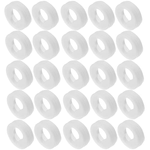 TEHAUX Spiegel 60st Zubehörhaken Für Fotorahmen Halteklammern Für Bilderrahmen Spiegelbefestigungsclips Schlüsselloch-begleitwerkzeug Schlüsselloch-hängeplatte Weiß Gewöhnliche Plastik von TEHAUX